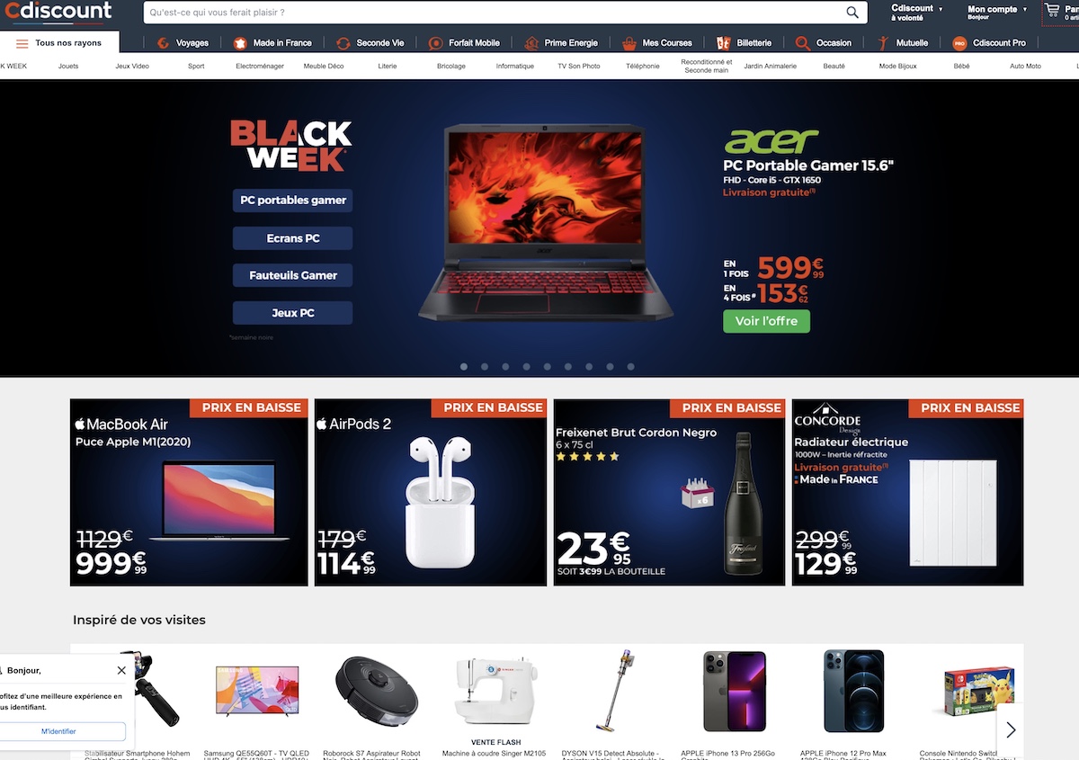 Black Friday Cdiscount code promo valide sur tout le site en 2021