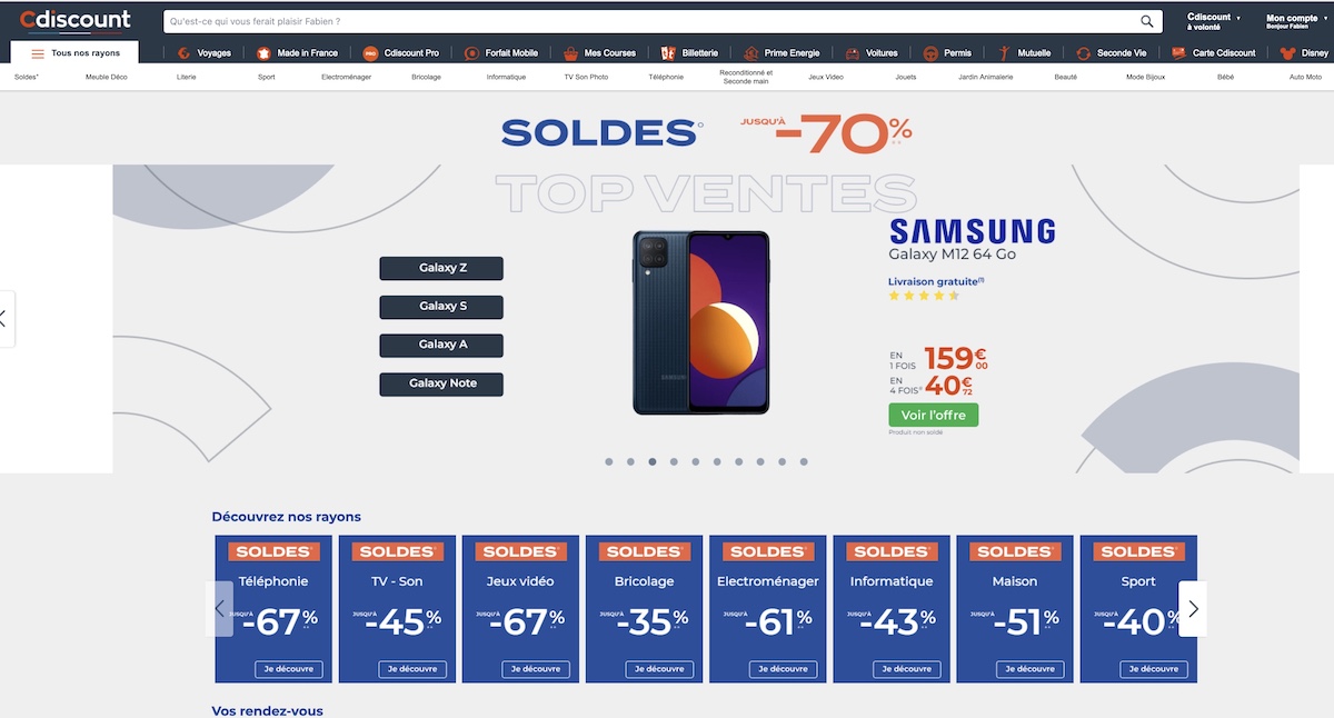 Code promo Cdiscount jusqu'à 100€ sur les soldes 2022