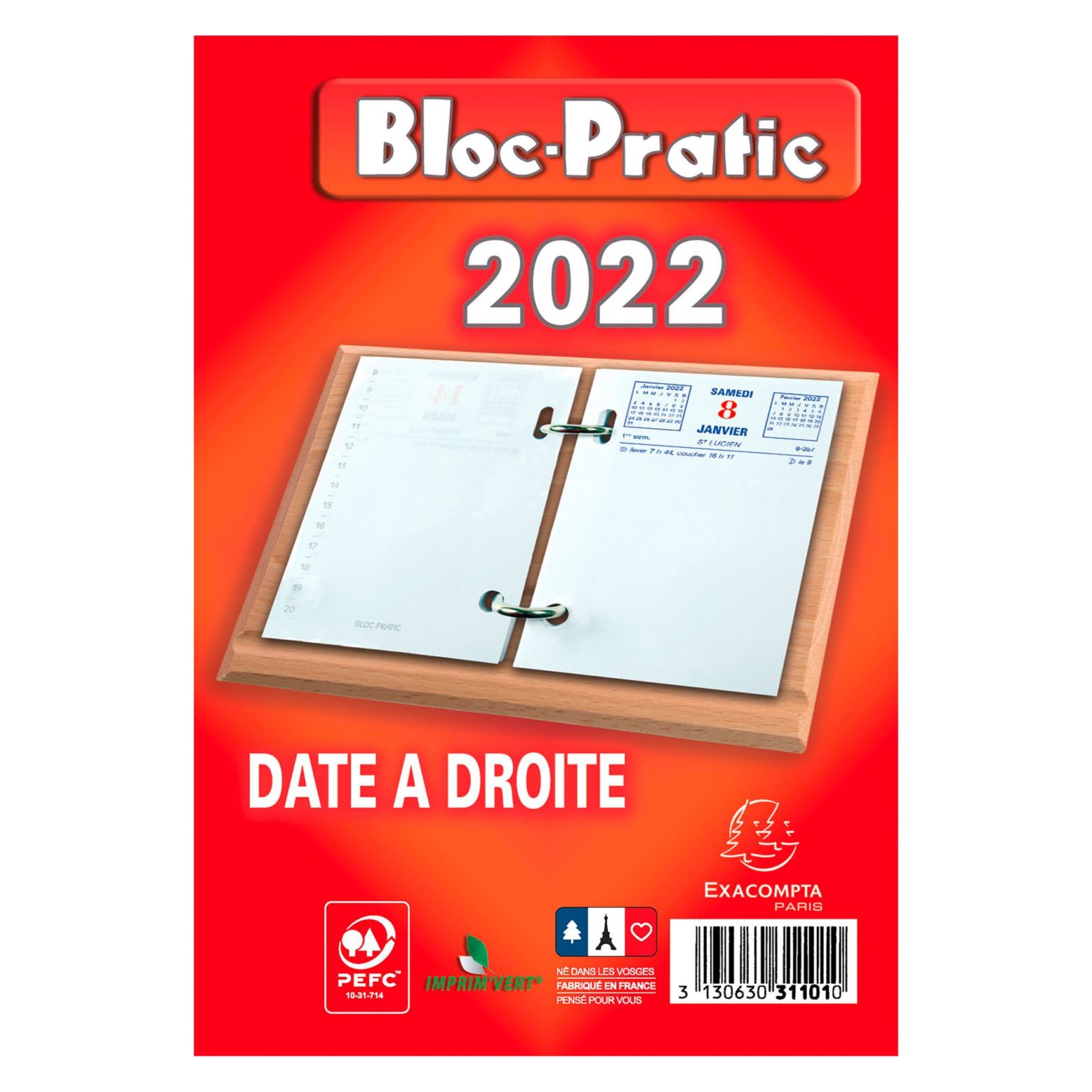 Blocs éphémérides 2022