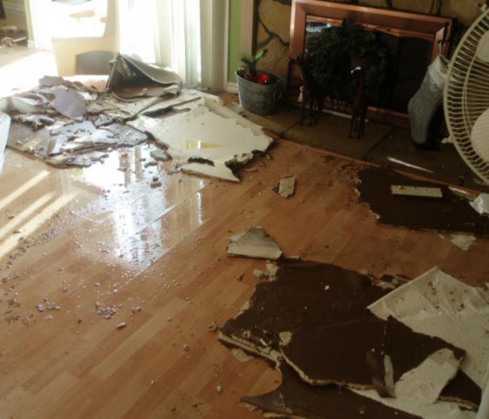 Water DamageNaples Ceiling Collapses SERVPRO of Cape Coral Before