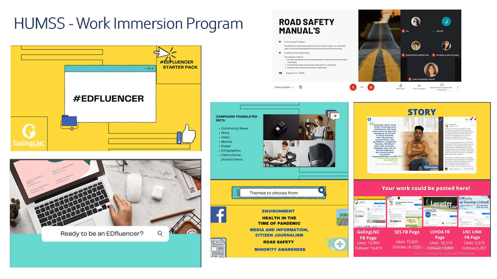 Work Immersion Programs St. Edward School