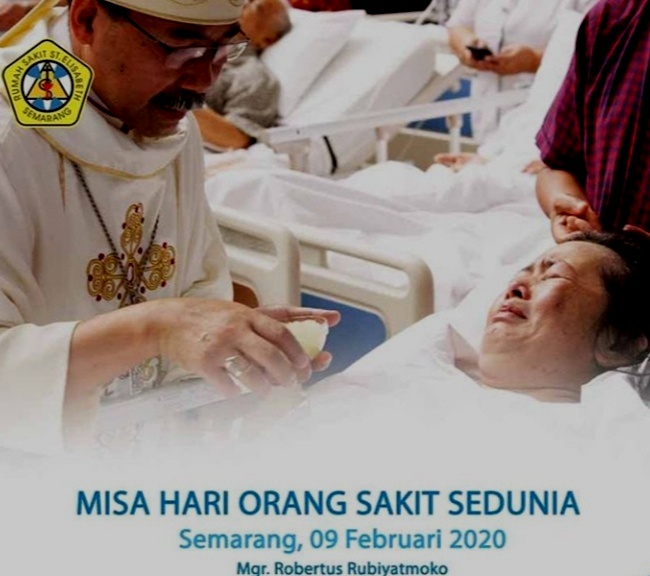 Misa untuk Orang Sakit di RS St. Elisabeth Semarang bersama Uskup