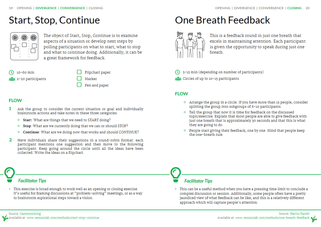 5 Great Toolkits of Facilitation Techniques SessionLab