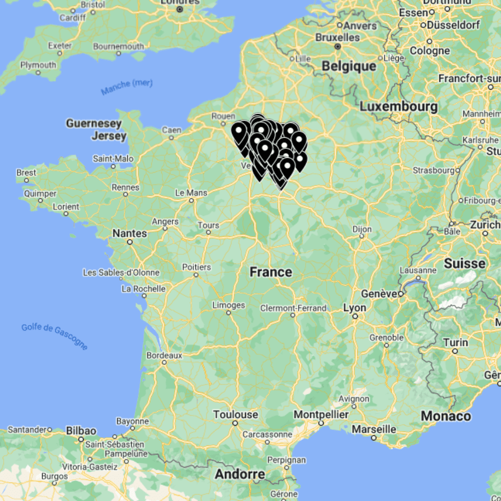 ÎledeFrance (Paris) map d'urbex Région de France Session Urbex