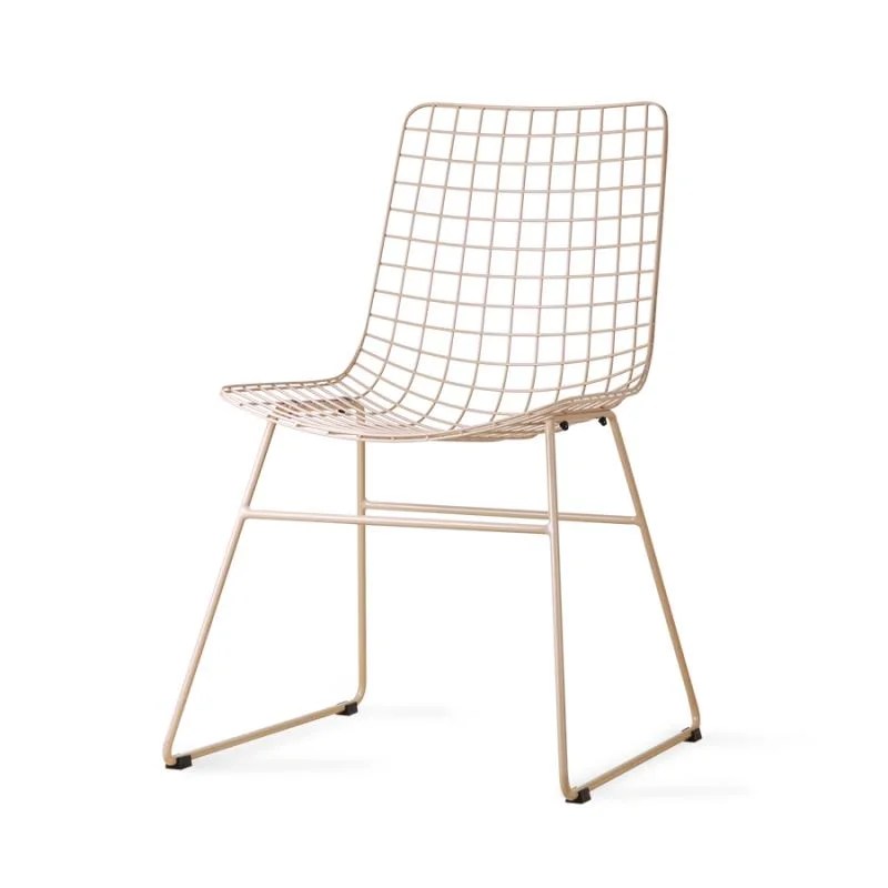 FUR0023 METAL WIRE CHAIR BLACK set.