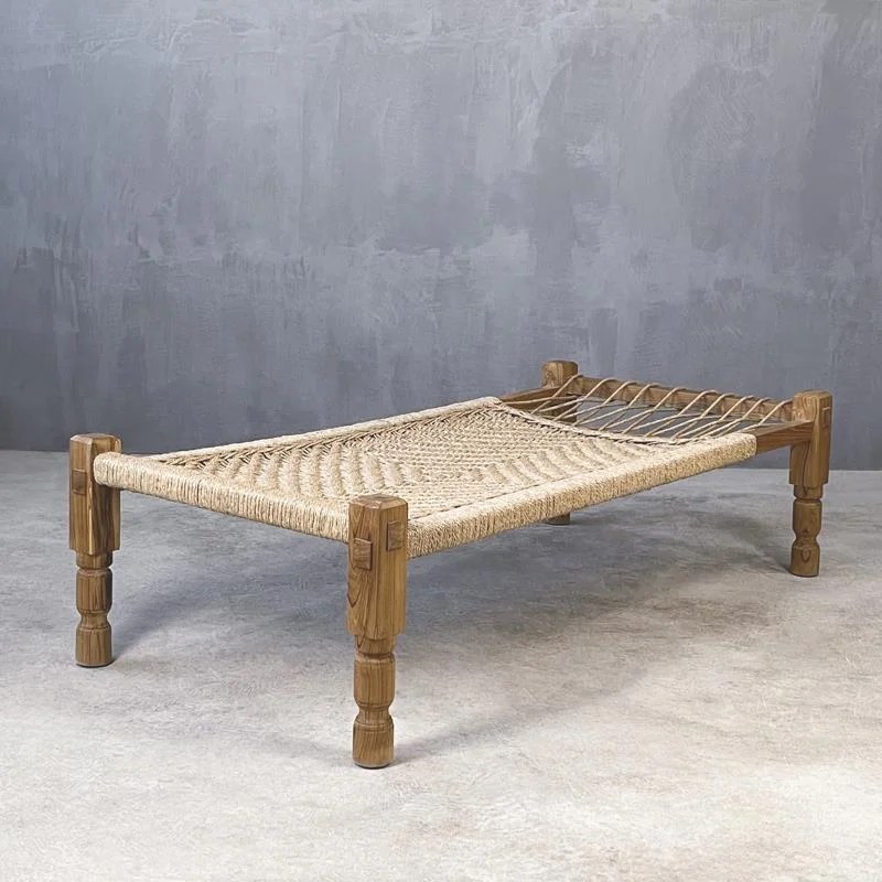 MOROCCO DAYBED TEAK NATURAL CORD set.