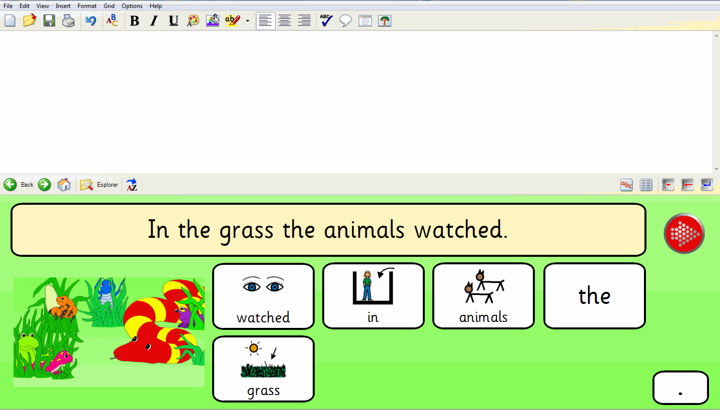 Balanced Literacy in the Grass Modelled Sentences