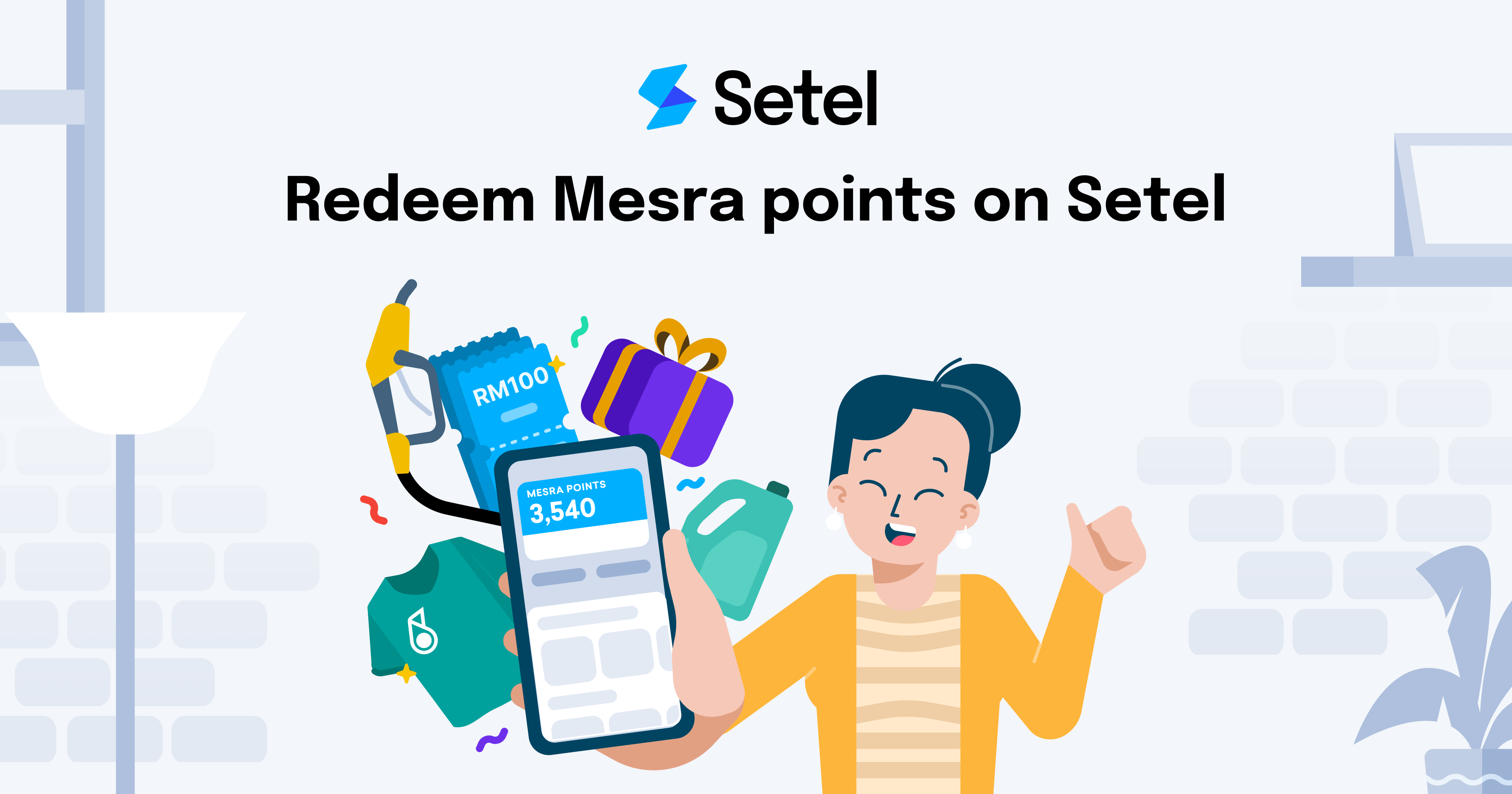 Redeem Mesra points for fuel & rewards Setel