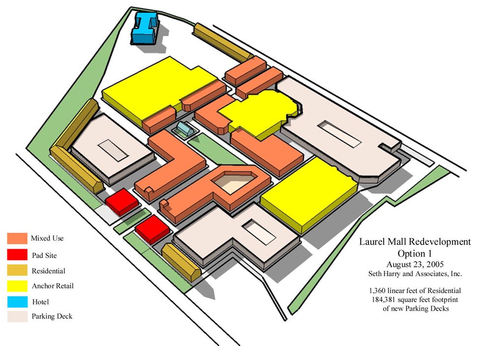 Laurel Mall Makeover, Laurel, MD Urban Design / Town Planning