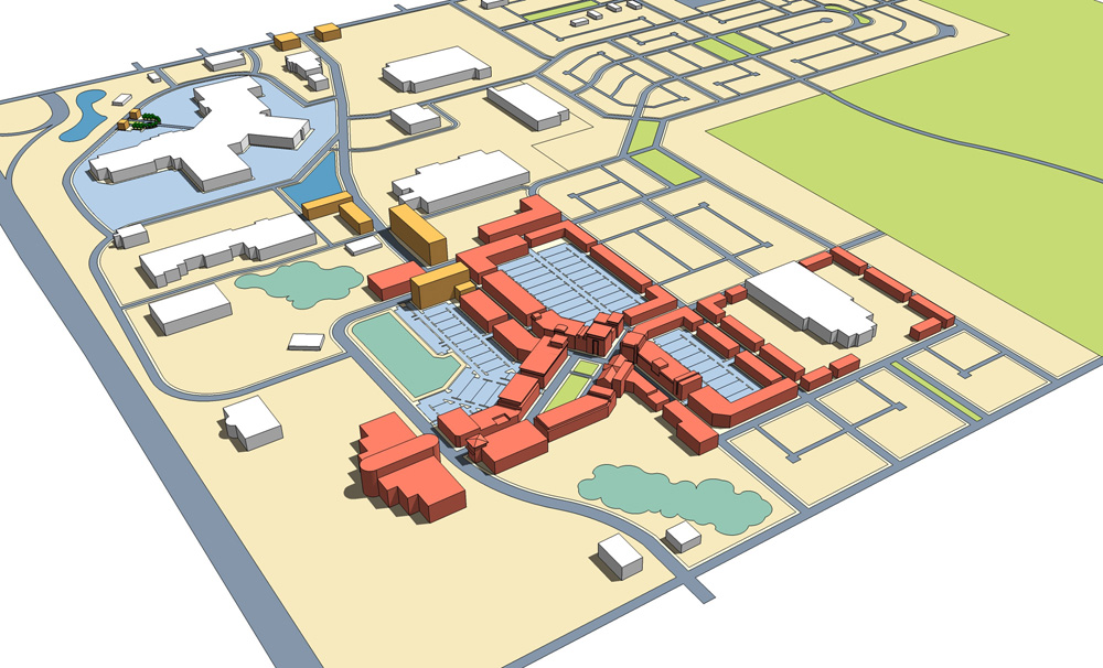 New MixedUse Town Center, Midland, Michigan Urban Design / Town