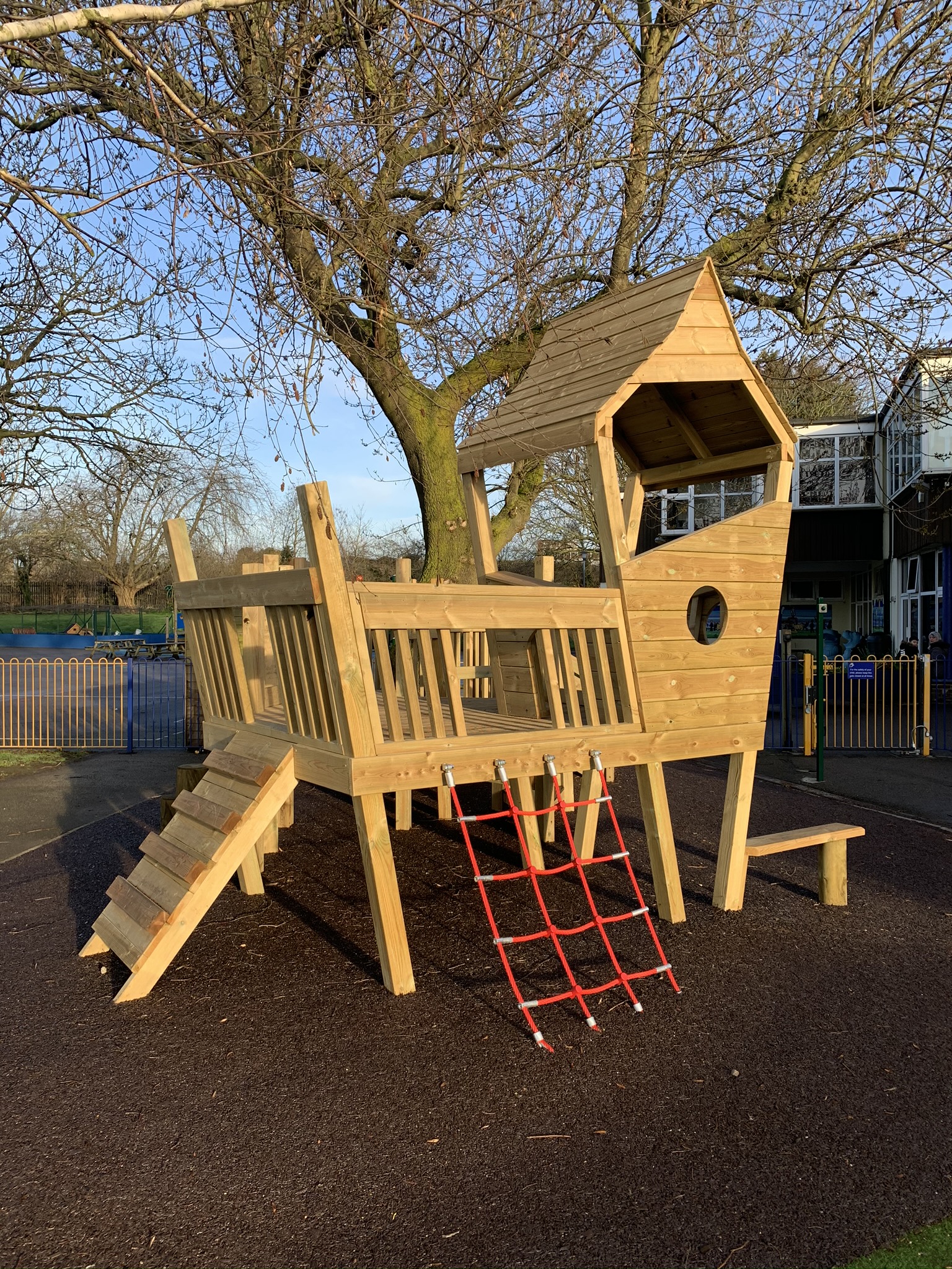 Treehouse primary school play area completed in West London