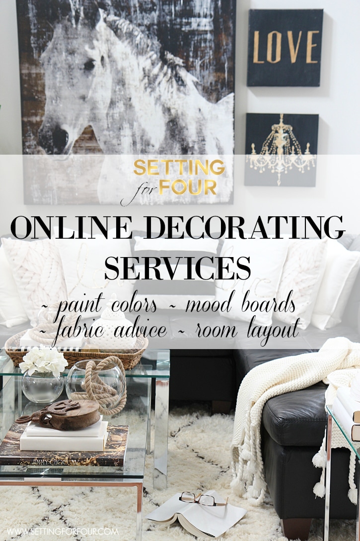 Online Decorating Services and Color Advice Setting for Four