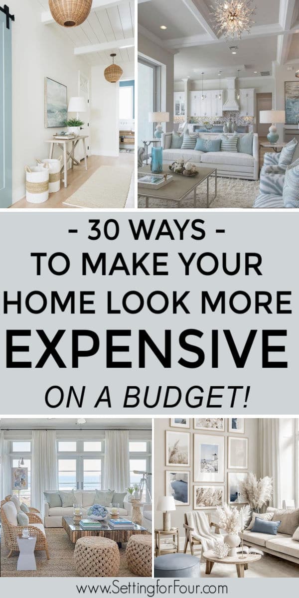 Inexpensive Ways to Make Your Home Look Expensive! Setting For Four
