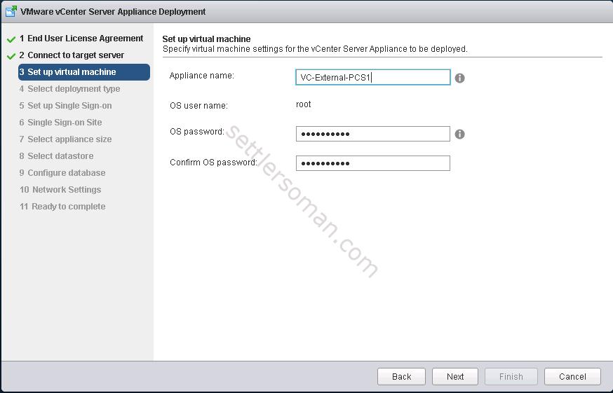 How to deploy External Platform Services Controller Appliance