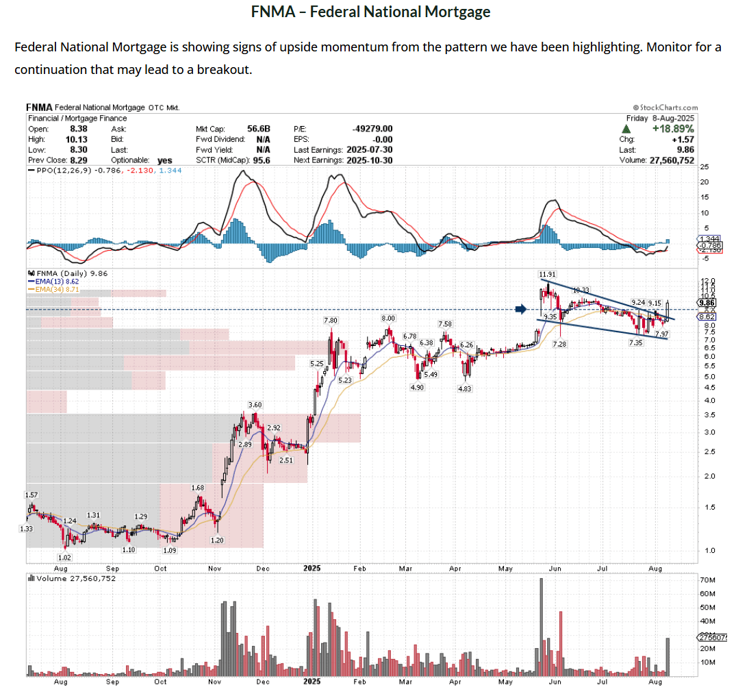 Fannie Mae (FNMA) & Freddie Mac (FMCC) IPO Catalyst Ignites Breakouts