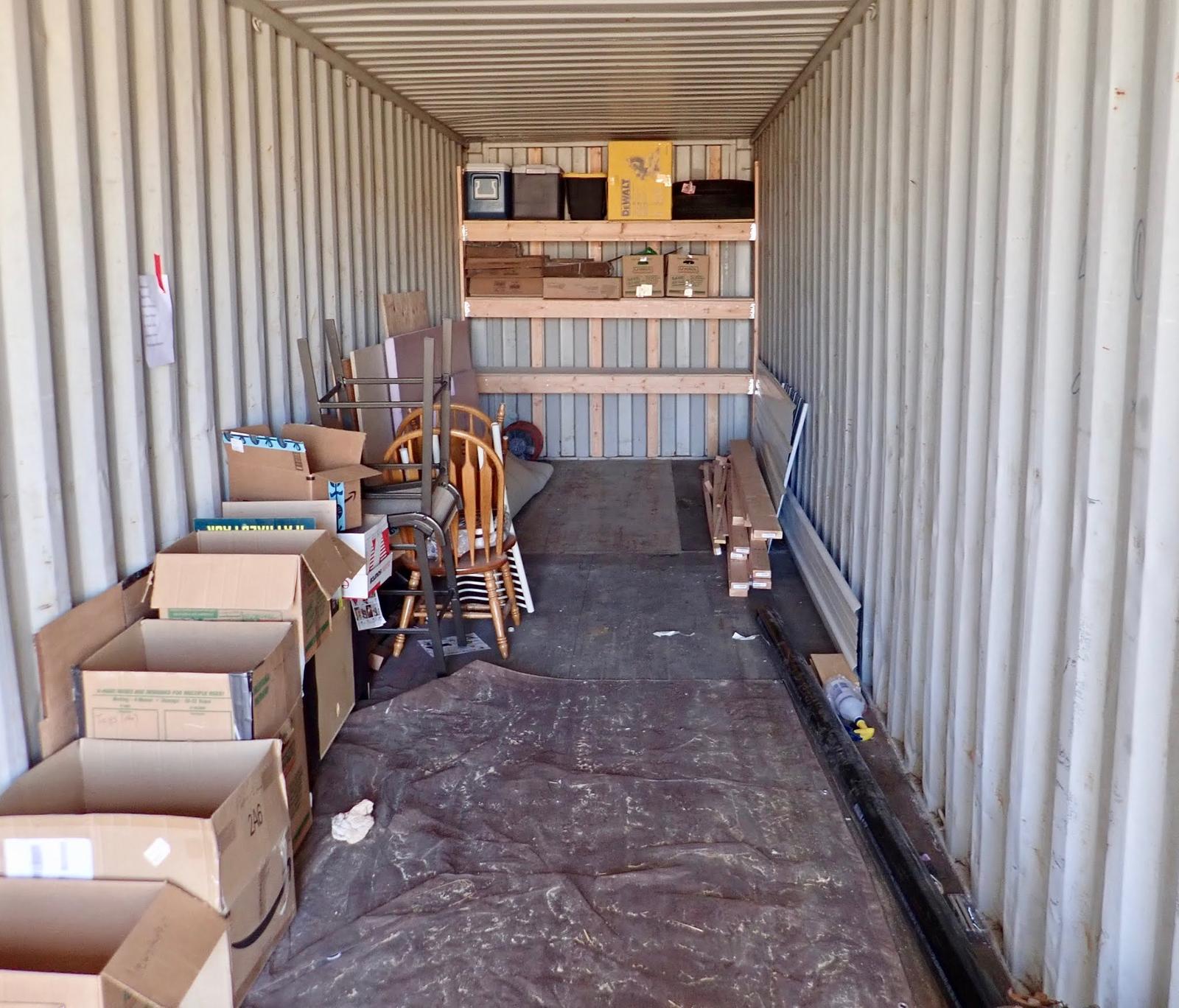 Shipping Container Shelves