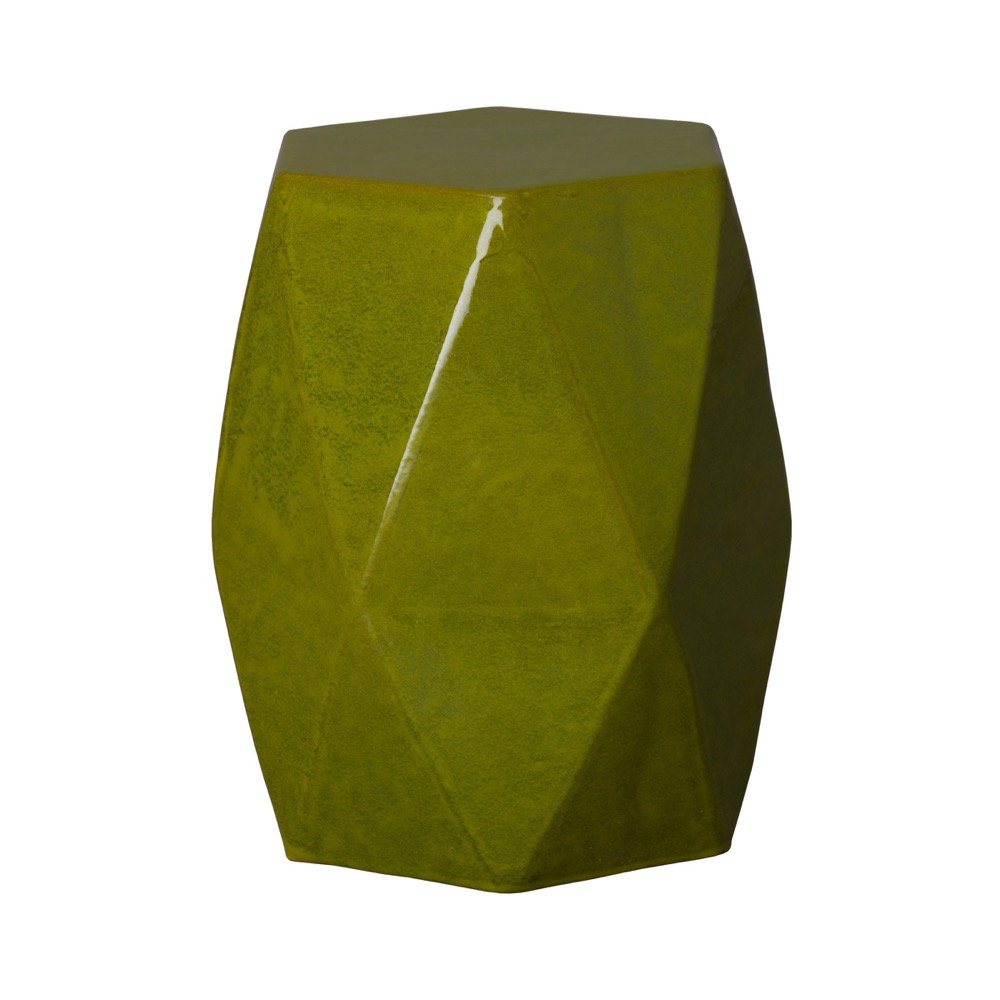 Green Brilliant Matrix Garden Stool Seven Colonial