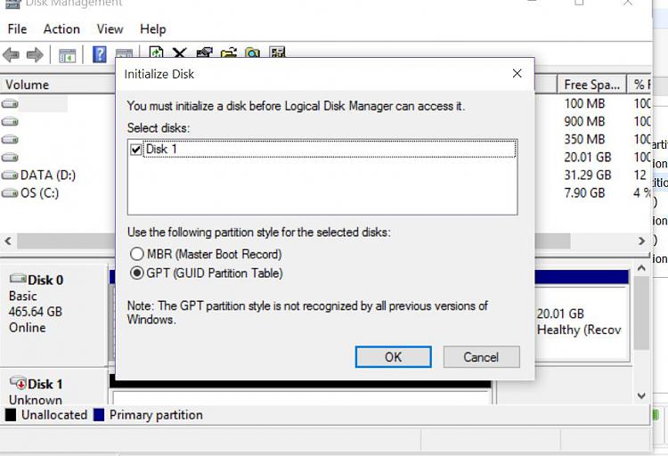 SSD for cache how to initialize? MBR or GPT? Windows 7 Forums