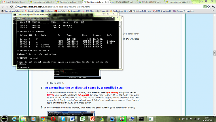 I cannot create a Windows 8 partition as I already have four partition