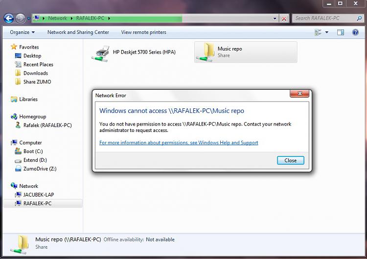 You do not have permission to access. Contact your network admin