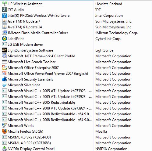 Hp Bloatware List 2023 Hp Bloatware And Beyond Windows 10 Forums