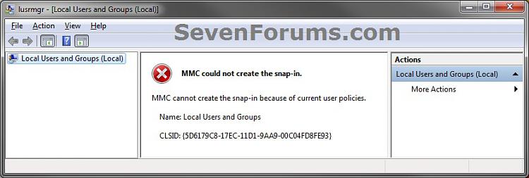 Local Users and Groups MMC Snapin Enable or Disable Windows 7 Help
