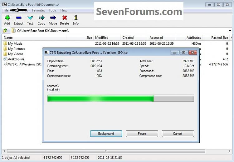 ISO Disk Image File Extract to the Desktop Tutorials