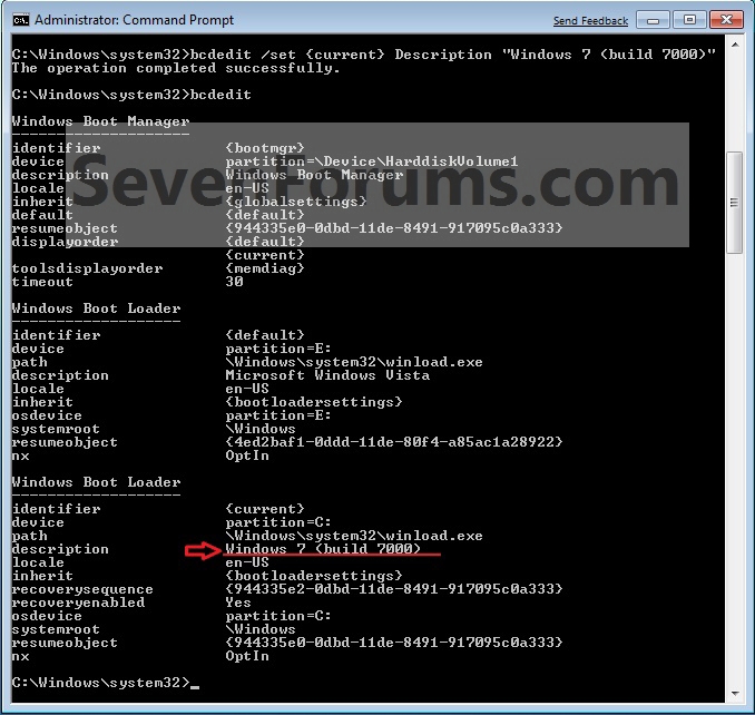 Editing Windows 7 Boot Manager