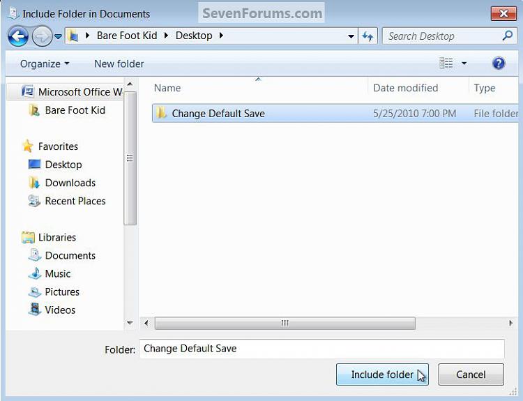 MS Office Word Set Default Save Location Tutorials