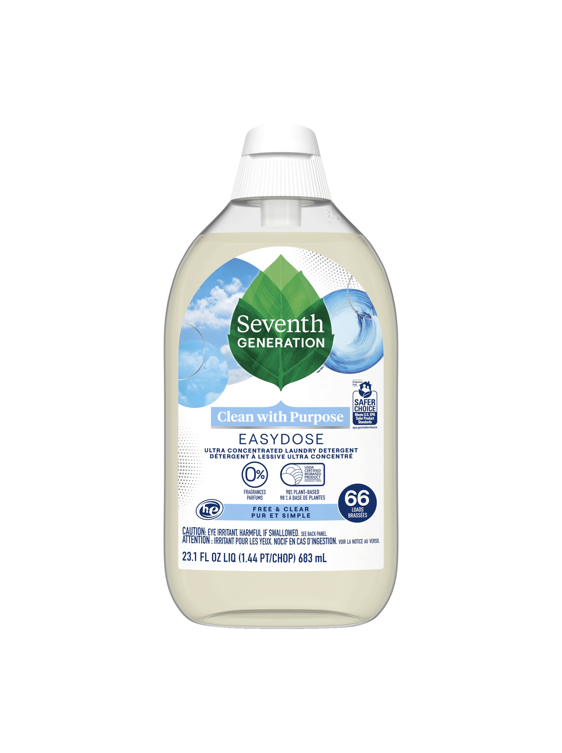 EasyDose™ Ultra Concentrated Laundry Detergent Free & Clear Seventh