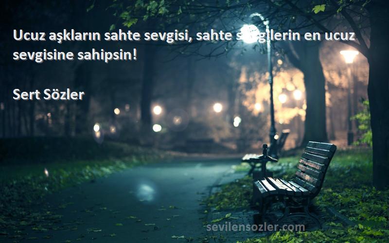 Ucuz aşkların sahte sevgisi, sahte sevgilerin en ucuz sevgisine s...