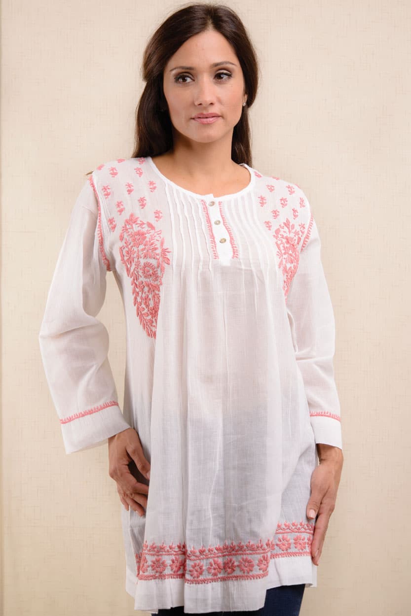 Cotton Gauze Tunic Tops Sevya Fair Trade Clothing Collection