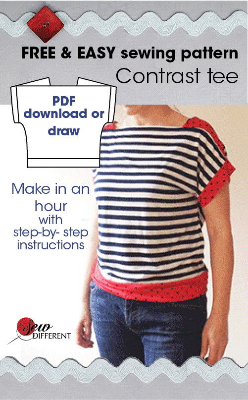 Only the bodice wraps over leaving you safe from embarrassing wardrobe malfunction that can. free-easy-sewing-pattern-top1.gif