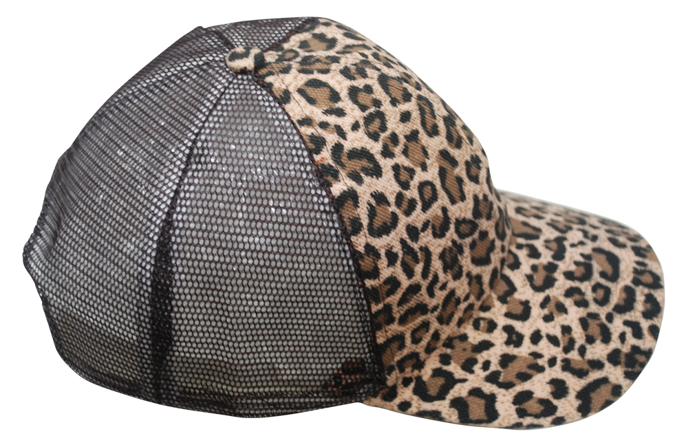 Leopard Print Trucker Cap JUST PEACHY