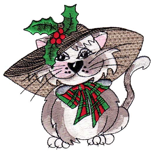 Kitty Kitty Christmas Embroidery Designs By Loralie Designs, A Way To