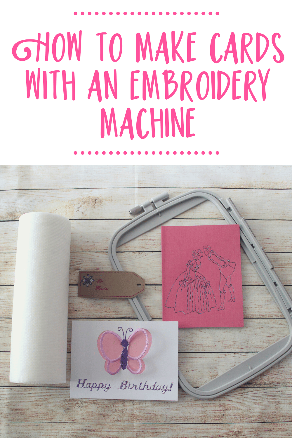 How To Machine Embroider On Cardstock Paper Easily