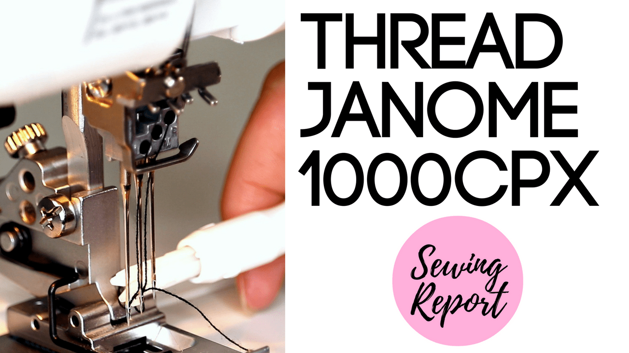 How to Thread a Coverstitch Machine Janome CoverPro 1000CPX from Pink