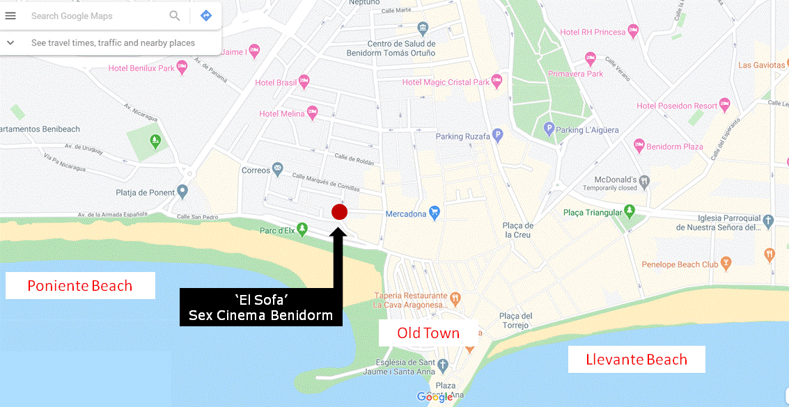 'El Sofá' Location Porn Cinema Benidorm