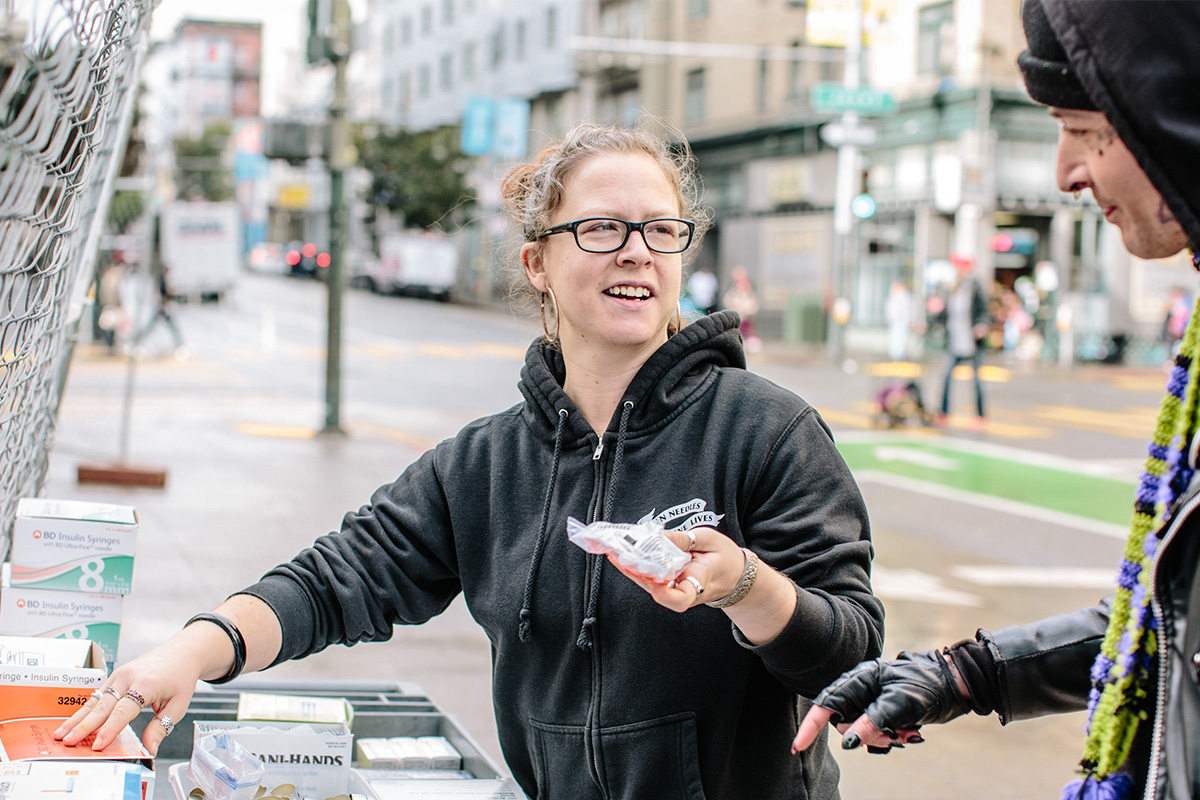 Syringe access programs increase safe syringe disposal San Francisco AIDS Foundation