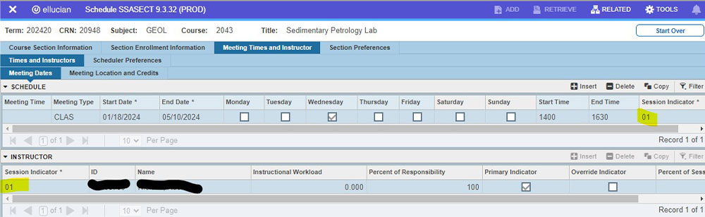 Class Schedule Building Office of the Registrar SFA