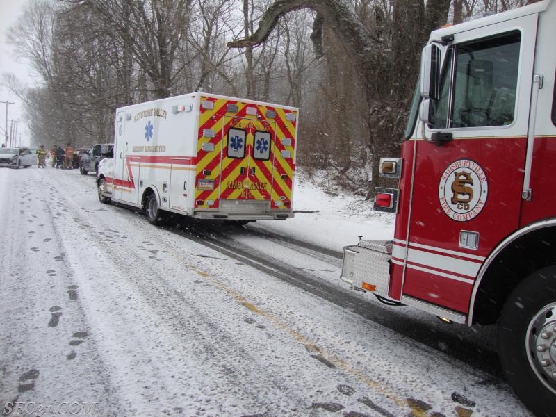 Auto Accident on Strasburg Road, Sadsbury Township Sadsburyville Fire