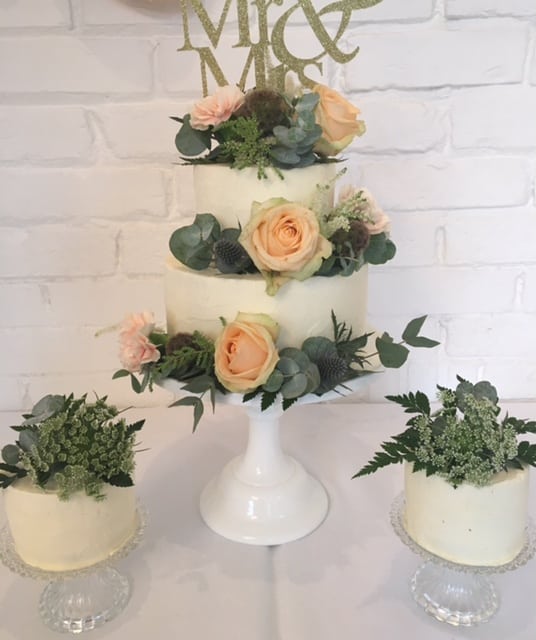 Buttercream Wedding Cake Essex at The Old Parish Rooms, Rayleigh