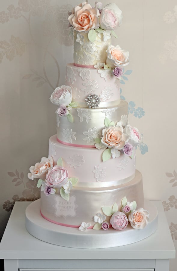 Meet our new wedding cake “Victoria”… Sticky Fingers Cake Co