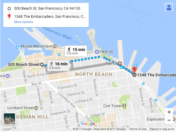 Driving Directions To Sfo SF Cruise Ship Parking