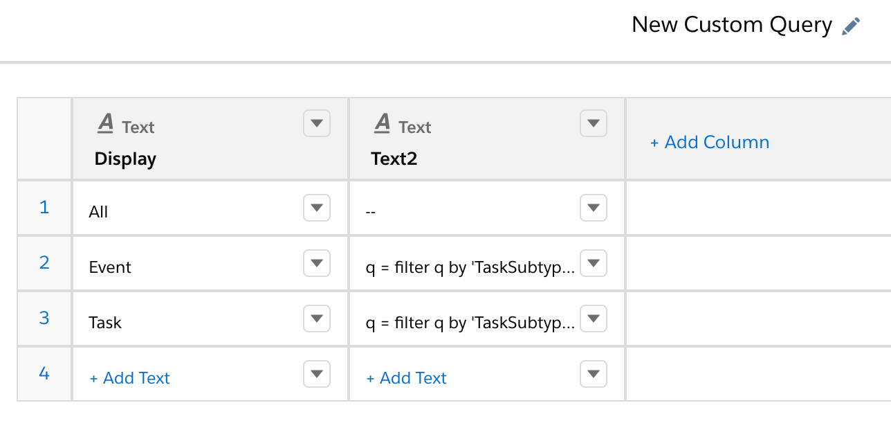 SAQL String Filter Bindings With Commenting SFDCr
