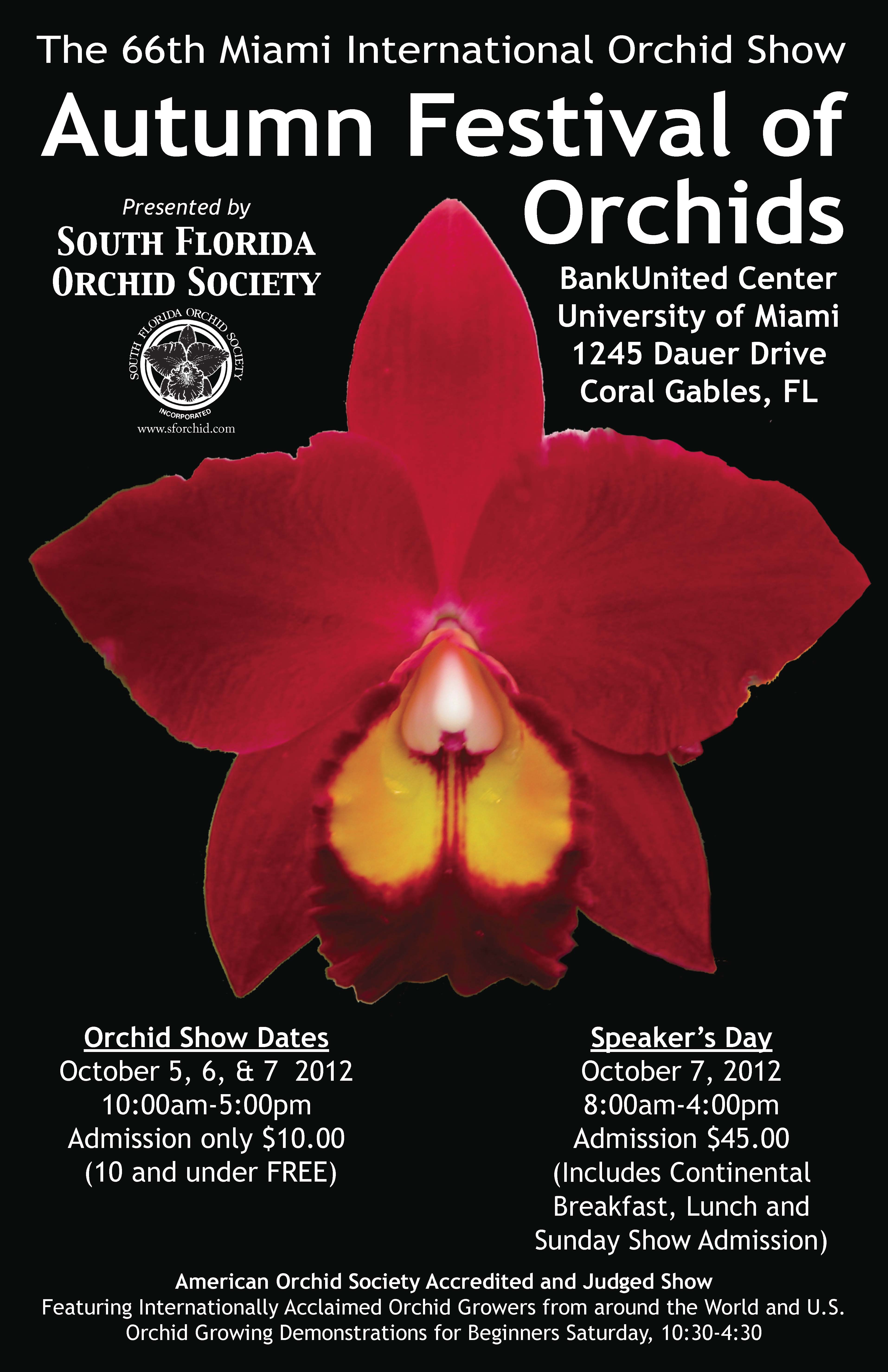 South Florida Orchid Society Show 2023 Poster2012Show – South Florida Orchid Society