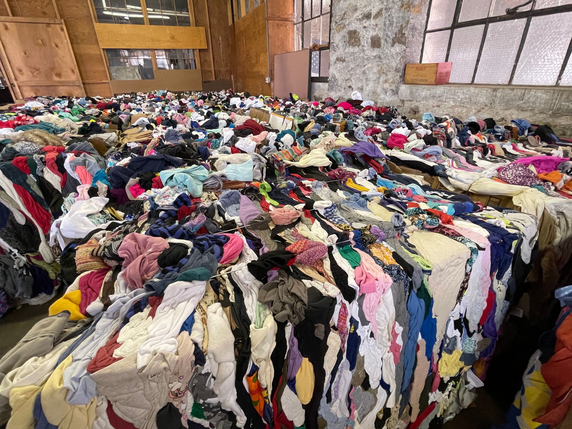 How the mission turned a truckload of unusable clothes into 10,000