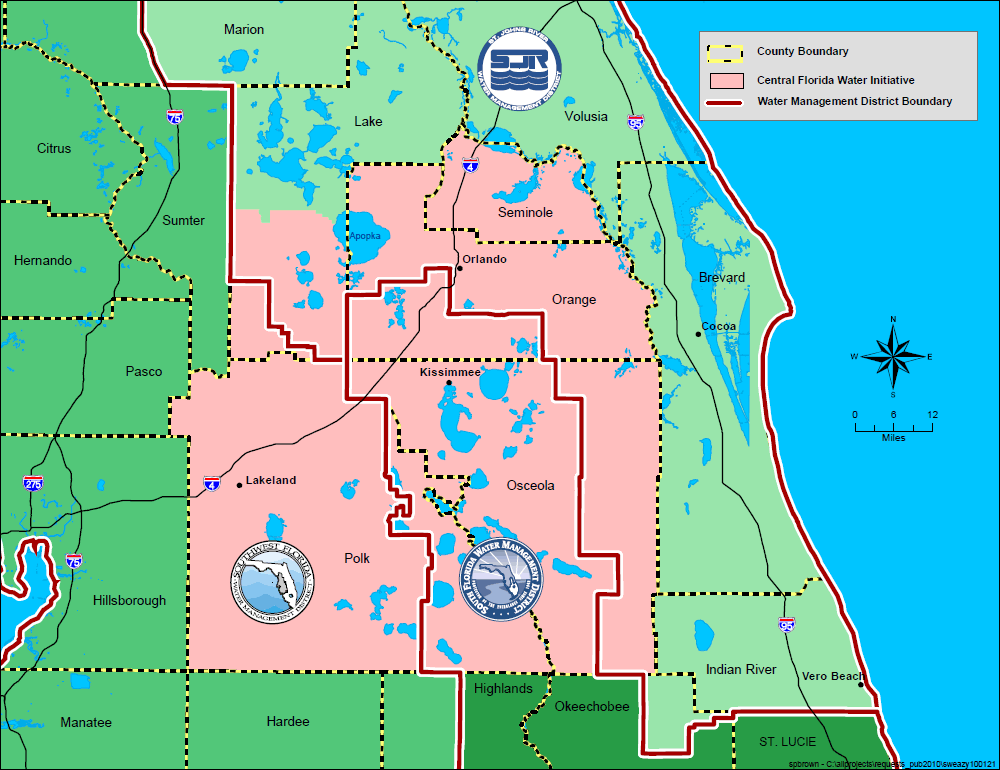 Central Florida Water Initiative Map South Florida Water Management