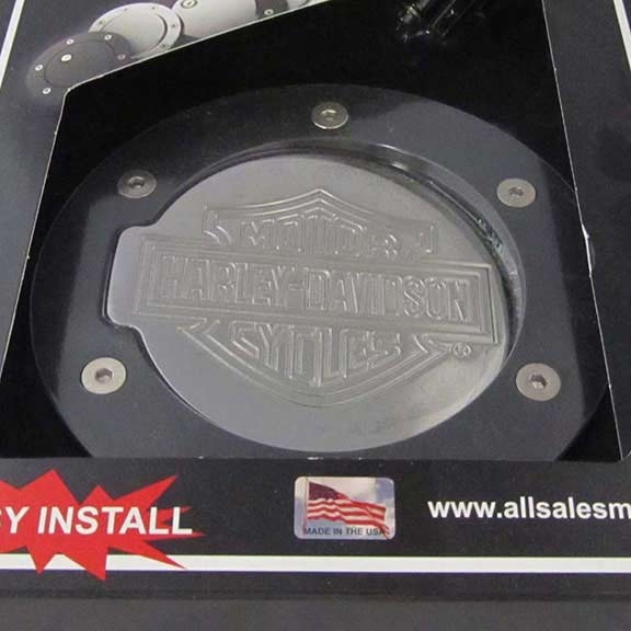 Harley Davidson Billet Fuel Door Two Tone For Dodge Trucks All Sales