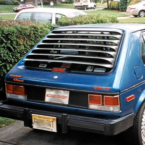 Dodge Omni Rear Window Louvers Astra Hammond 1014